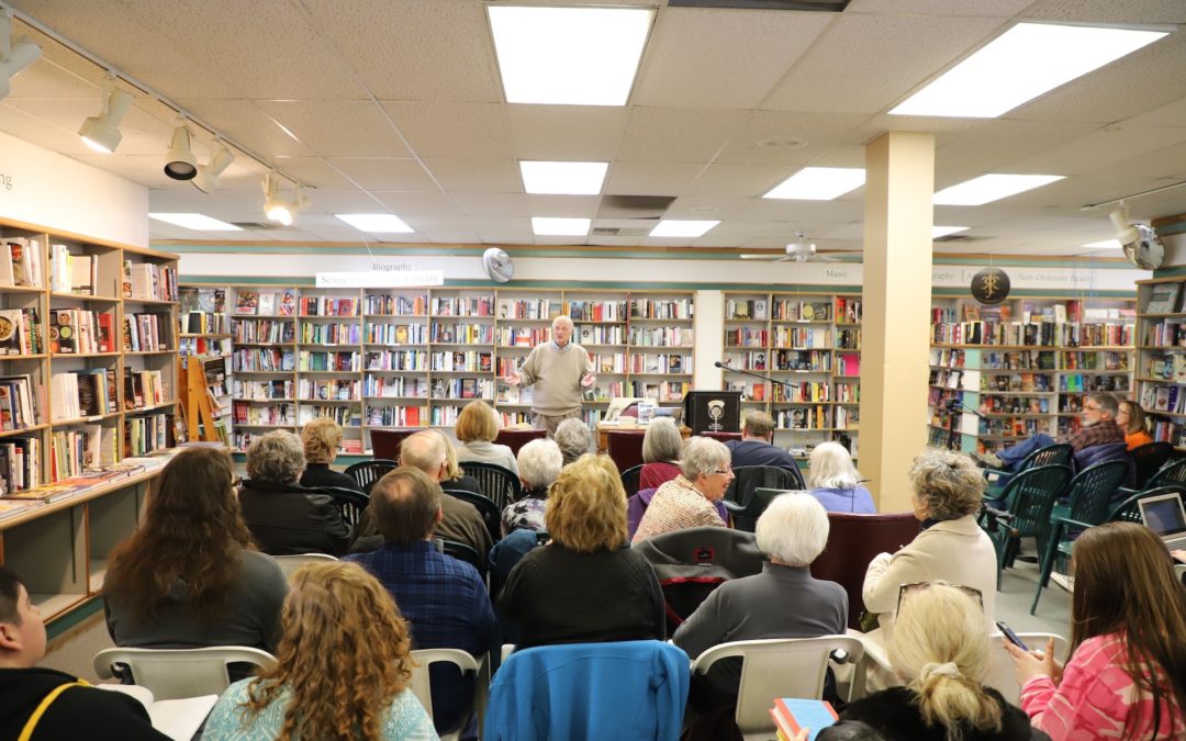 Reading, Columns of Democracy, Prairie Lights, Iowa City, March 30, 2019